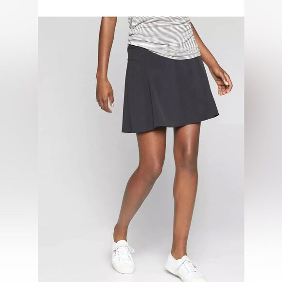 NWT New ATHLETA All Day Skort Skirt Short Combo Black 6 - Picture 6 of 9
